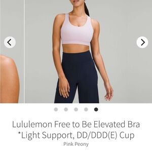 Lululemon Free to Be Elevated Bra *Light Support, DD/DDD